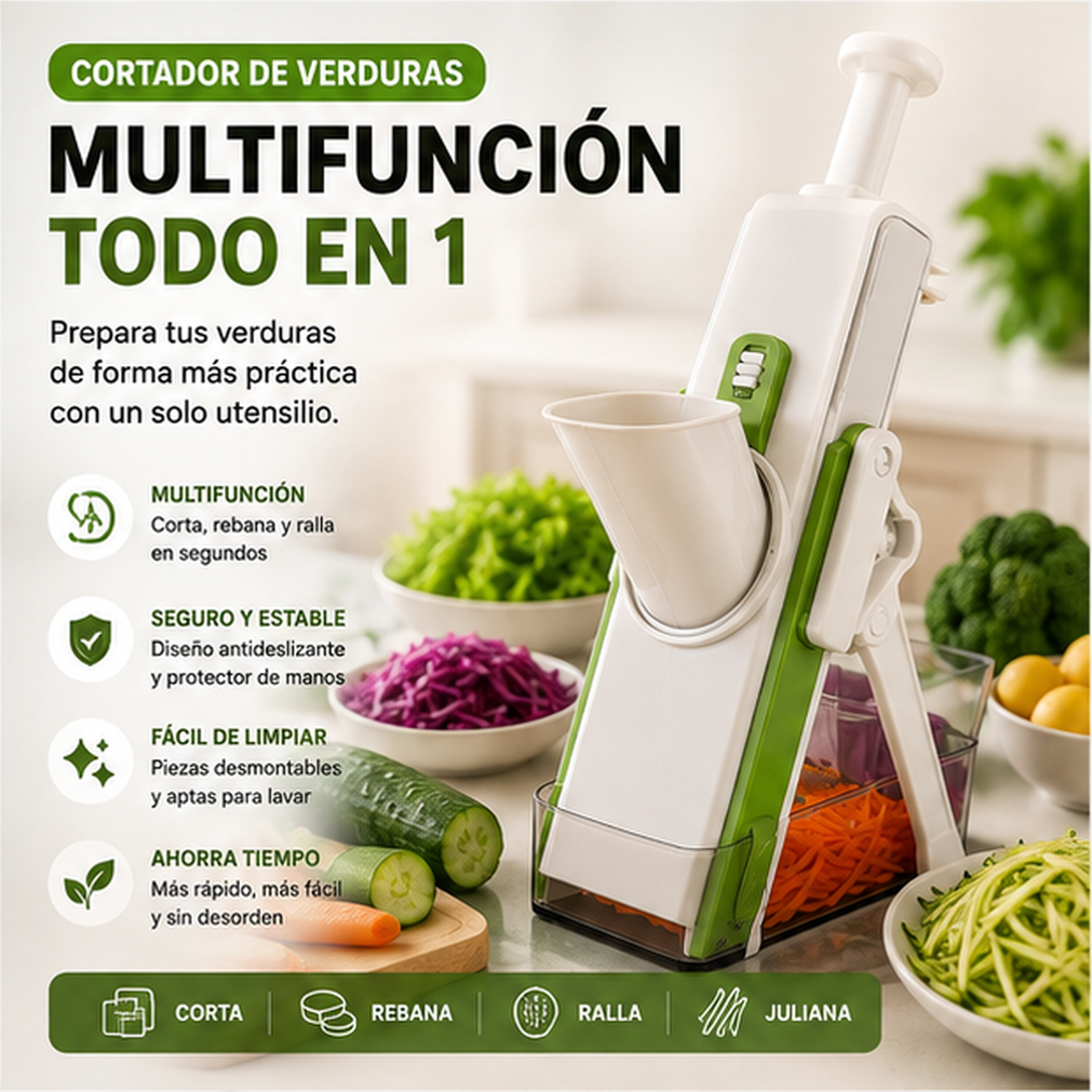Cortador de Verduras Multifunción