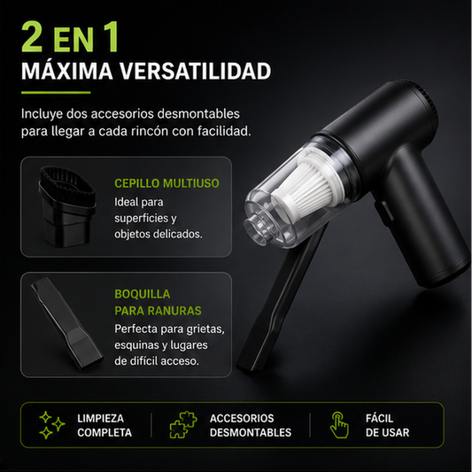 Mini Aspiradora Portátil 2 en 1