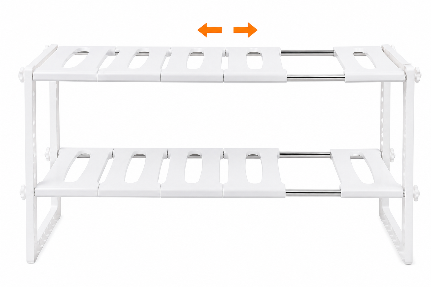 Organizador Doble Ajustable de Acero Inoxidable