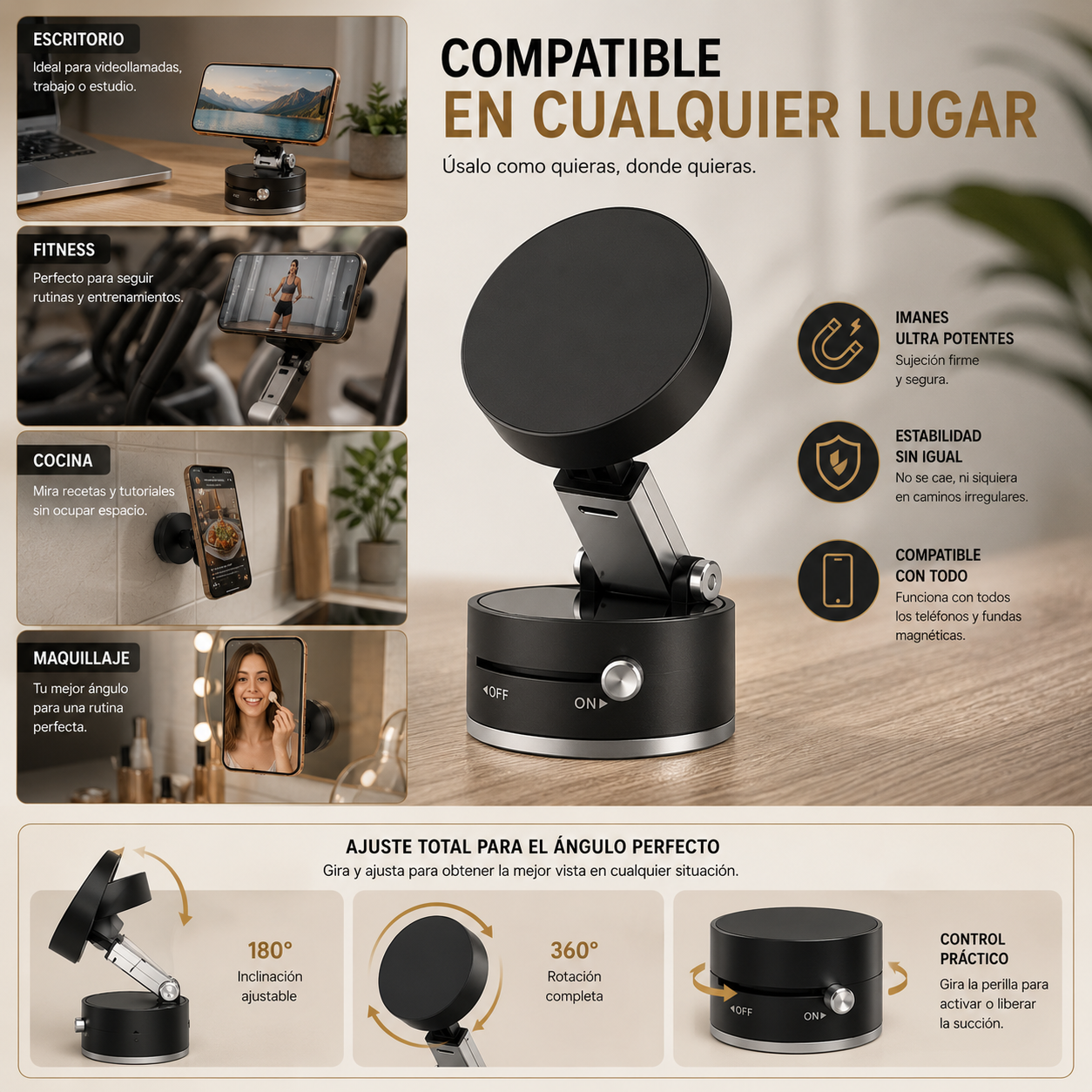 Magniflex™ | Soporte Magnético Plegable